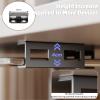 PEWORIGLEE Under Desk Laptop Mount - Metal Under Desk Shelf Holder with Anti-Scratch, Laptop Wall Holder for Keyboard, Devices Thickness <1.6'' (White) view 4