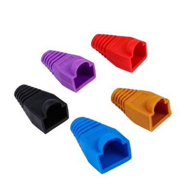 HOLIDYOYO 100 Pcs Ethernet Cable Boots Cover Connector Protective Caps for Network Plugs Strain Relief Boots Cable Protector for Reliable Performance