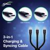 BoxWave Cable Compatible with Ultimate Ears Wonderboom 4 - AllCharge PD miniSync (100W), Retractable High-Speed Charging Portable USB Cable - Jet Black view 3