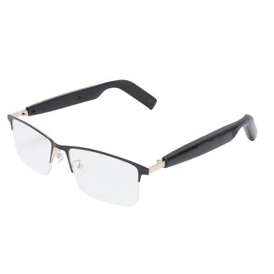 Asixxsix Smart Glasses, IP54 Water Proof Bluetooth Glasses Built in Mic and Speaker and Voice Control, for Men Women Travel Meeting Trade Business, Eye Caring