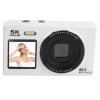ASHATA 5K Dual Screen Digital Camera for Photography 80MP 18X Zoom WiFi Vlog Camera with 2.8+1.5 Inch Screens AF Auto Focus & 32GB Memory Card (White) view 1