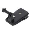 Tbest Action Camera Backpack Strap Mount Universal Rotatable Durable ABS Clamp for 3 4 X4 GO3 Adventure Photography view 2