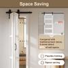 84'' Height Primed White 1 Lite Shake Bi-Fold Barn Door with Installation Hardware Kit25"x84" view 3