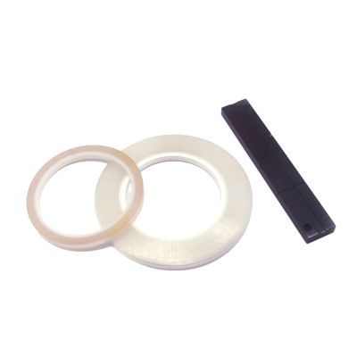 SPONGL 1/4 10inch Splicing Block Set Aluminum Engraver Open Reel with Media Leading Splicing Tape for Revoxonide