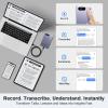 AI Voice Recorder, Note Voice Recorder Transcribe & Summarize with AI Technology, App Control Supports 152 Languages, Magnetic Case 64GB Memory Audio Recorder for Lectures, Meetings, Interviews, Calls view 4