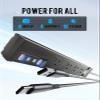 EIGSO Outdoor Power Strip Weatherproof 10FT, Waterproof Surge Protector with 4 Outlets 4 USB Ports, Flat Plug Extension Cord for Home Office Patio Porch view 2