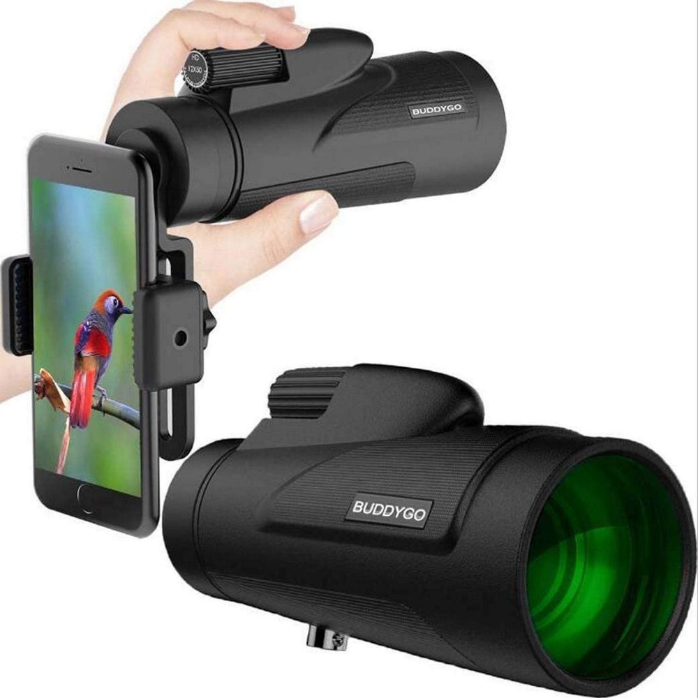 12x42 High List Tube Telescopes High-Power High-Definition Low-Light Monoculars Equipped with a Tripod Adapter Adult Telescope Suitable for Viewing Traveling Hiking. for Ad Monocular Telescope