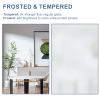 Double Sliding Frosted Glass Barn Door with Installation Hardware Kit (Doors Lock/Soft Close Included)60"x84" view 2