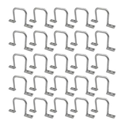 MATERIG 3in Cable Wire Management D Ring, Aluminum Cable Ring, Distribution Ring Silver 25pcs
