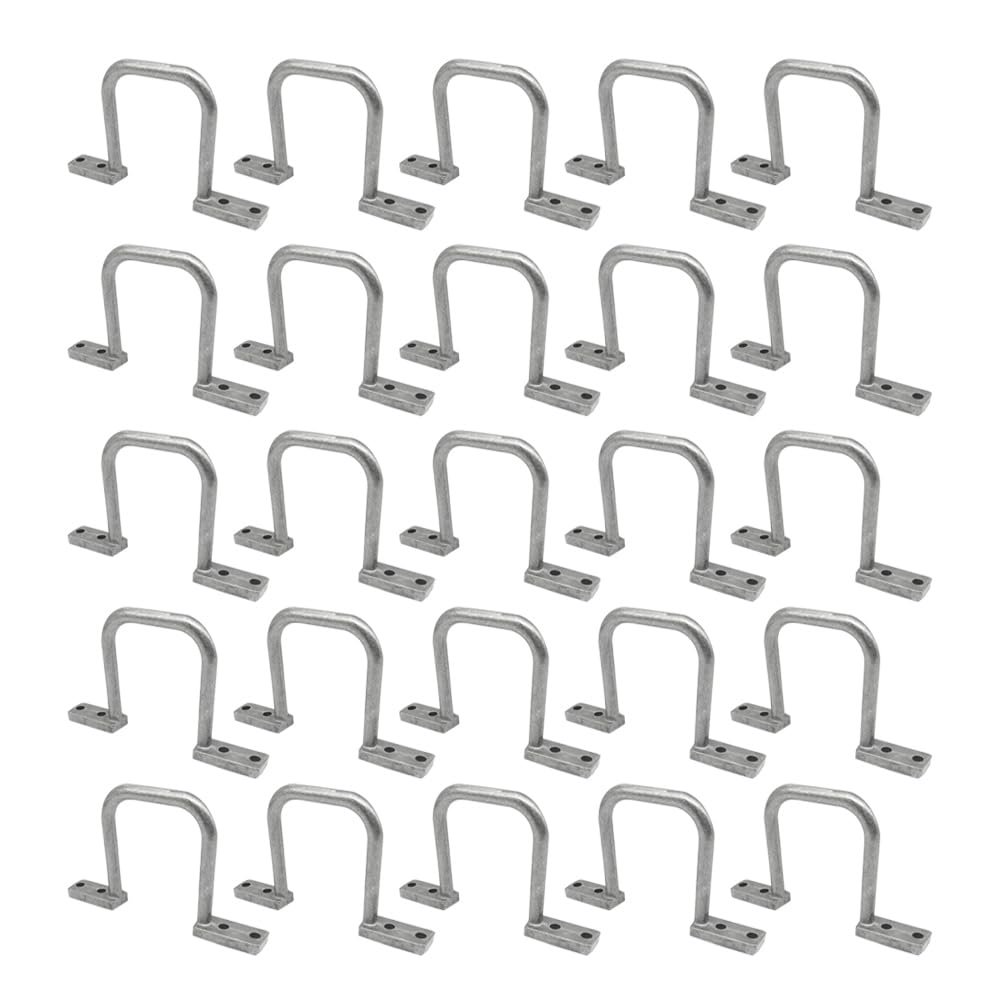 MATERIG 3in Cable Wire Management D Ring, Aluminum Cable Ring, Distribution Ring Silver 25pcs