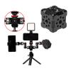 SPONGL Conversion Adapter,6-Way Joint Aluminum Alloy Adapter Compatibility with 1/4 and 3/8 Extensions for Secure Fastening view 2