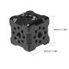 SPONGL Conversion Adapter,6-Way Joint Aluminum Alloy Adapter Compatibility with 1/4 and 3/8 Extensions for Secure Fastening view 3