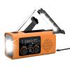 Hand Crank Solar Radio,Solar Emergencyy Hand Crank Weather Radio | 3 Way Charging Weather Power Bank for Travel Long Road Trips Indoor Outdoor Camping view 1
