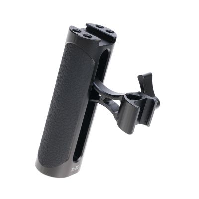 SPONGL Side Handle for 1/4inch-20 Screw Lightweight Portable Camera Cage Hand Grip for DSLR Camera with Cold Shoe Mount