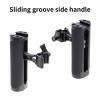 SPONGL Side Handle for 1/4inch-20 Screw Lightweight Portable Camera Cage Hand Grip for DSLR Camera with Cold Shoe Mount view 4