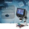 DFEDHF Microscope Accessories kit Slide Preparation camer 600X 3.6MP Digital Microscope LED Magnifier Microscope for Mobile Phone Microscope with Aluminum Alloy Microscope Acces view 3