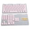 Aurovibe 113 Keys PBT Keycaps Set, DIY Mechanical Keyboard Accessory, Original Height, Mute Design, Compatible with Most 61 108 Keys Keyboards, Premium Silicone and PBT Material (Pink) view 3