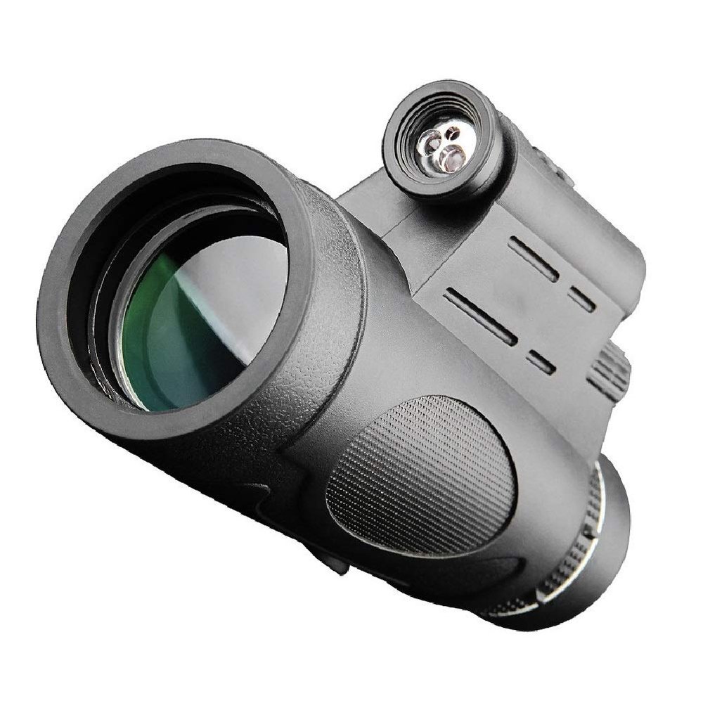 12X40 Powerful Monocular Telescope Multifunction Flashlight Light Mini Telescope Camping Travel HD Outdoor