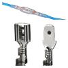 100Set 2.8 4.8 6.3mm Male and Female Plug-in Spring terminals Wire Insert Connector with Transparent Sheath Electrical Cable Docking(Male 2.8) view 3