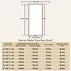 80'' Glass Mirrored Solid Manufactured Wood with Installation Hardware Kit Barn Door(No Assembly Required)24"x80" view 3