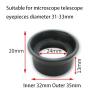 2PCS 28-36mm Various Soft Rubber Eyepiece Eye Shields Eye Cups Guards Binoculars Microscope Telescope Night Vision Eye Cups(Green) view 2