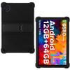AKNICI Case for DOOGEE Tab A9 / DOOGEE Tab A9 Pro Tablet 10 Inch, Soft Silicone Heavy Protective Cover with Adjustable Kickstand, Black view 1