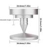 4Pcs Speakers Spikes Brass Base Mats Speakers Isolation Spikes Amplifiers Chassis Cones Stand Feet for Vibrations Dampening Feet Pad view 3