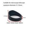 2PCS 28-36mm Various Soft Rubber Eyepiece Eye Shields Eye Cups Guards Binoculars Microscope Telescope Night Vision Eye Cups(Red) view 2