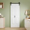6 Lattice Shapes Interior Double Bi-Fold Barn Door Within Manufacture Wood40"x84" view 1