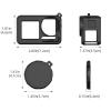 SPONGL Silicone Protective Case Set for Action 5 Camera with Neck and AntiLost Straps Plus Lens Caps, 4 in 1 Accessory Kits view 4