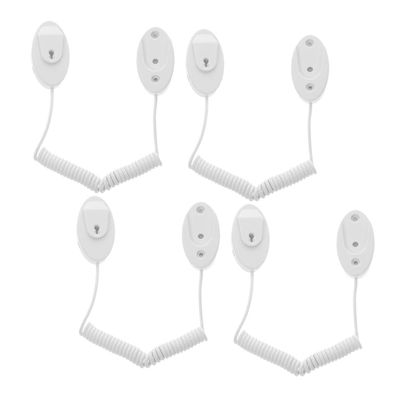 HOLIDYOYO 4pcs Retractable Phone Tether Theft Display Stand with Steel Spring Coil for Tablets Mobile Phone Display and Remote Controls Versatile Security for Valuables