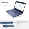 HP Laptop | Stream 14-CF21 | 14" 1366 x 768 LED-Backlit | Intel Celeron N4120 4-Core | 8GB DDR4 | 64GB SSD | Windows 11 Home | Wi-Fi 5 - Office 365 Personal 1-Year Subscription - Royal Blue view 2