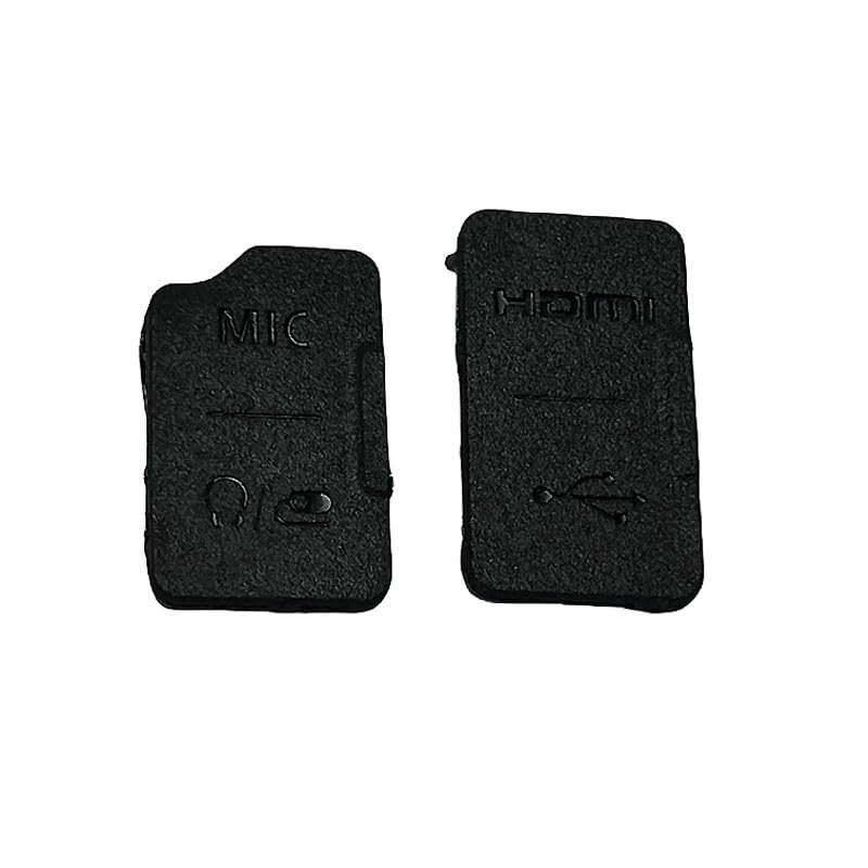 2pcs/Set for Nikon Z50 Second-Generation USB Leather Side Cover Rubber Side Leather Plug