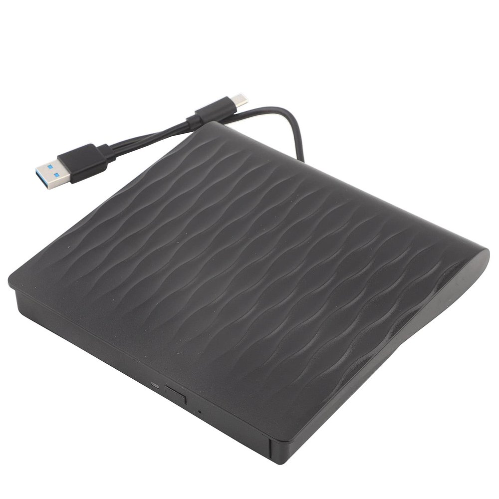 Aurovibe Portable 12.7mm USB 3.0 Raised Grain External Optical Drive for Desktop and Notebook High Speed Data Transfer, Plug and Play, Lightweight and Compact
