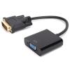 NUMNBE DVI to VGA Adapter - 24 + 1 Connector, Reliable for Desktop and Tablet Computers (Black) view 1