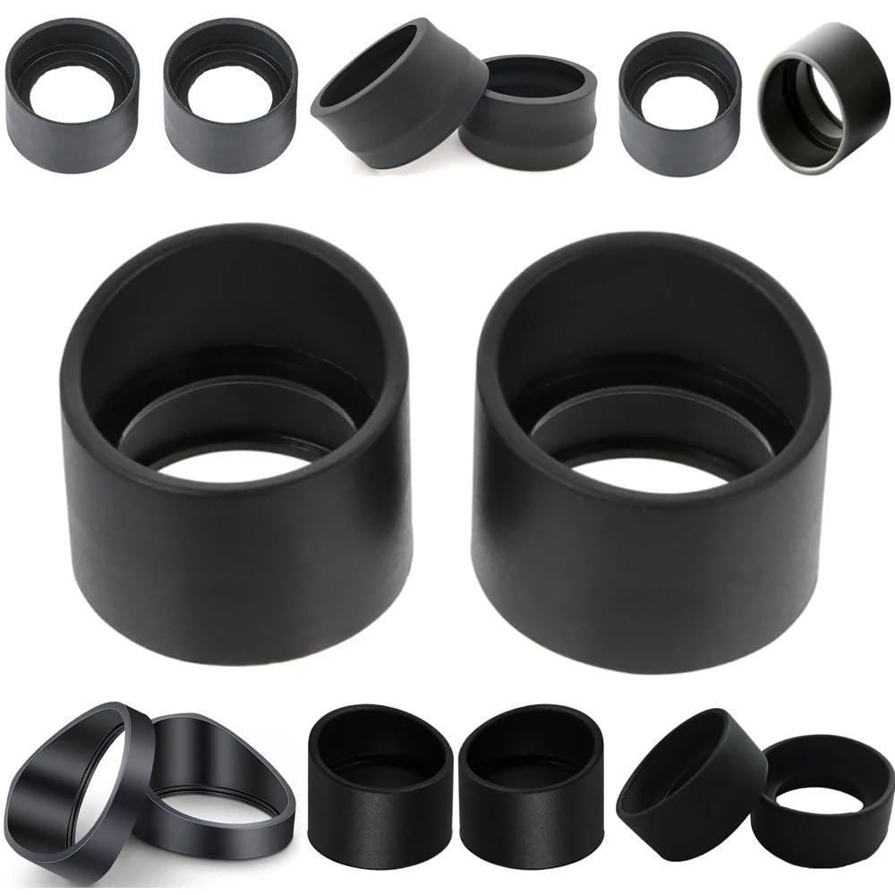 2PCS 28-36mm Various Soft Rubber Eyepiece Eye Shields Eye Cups Guards Binoculars Microscope Telescope Night Vision Eye Cups(Orange)