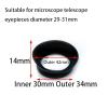 2PCS 28-36mm Various Soft Rubber Eyepiece Eye Shields Eye Cups Guards Binoculars Microscope Telescope Night Vision Eye Cups(Orange) view 2