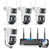 2-Way Audio & 360 View 4MP PTZ Security Cameras Wireless Outdoor, WiFi Home Security Camera System, Video Surveillance DVR Kits view 1
