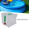 20l Pool Weight Sand Bags, Dual Handle Folding Transparent Universal Pool Steps Water Weight Bag for Above Ground Pool (Red) view 2