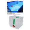 20l Pool Weight Sand Bags, Dual Handle Folding Transparent Universal Pool Steps Water Weight Bag for Above Ground Pool (Red) view 3