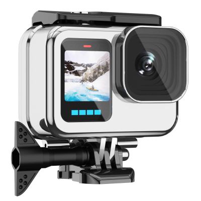 BO&DQQ Protective Waterproof Case Compatible for Go Pro Hero 13 12 11 10 9 Black, 60M/196FT Underwater Diving Housing Shell Accessories Kit