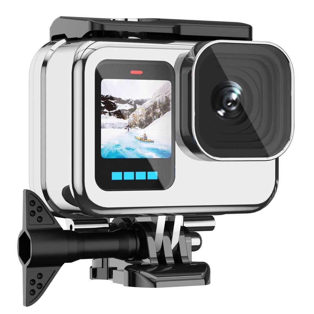 BO&DQQ Protective Waterproof Case Compatible for Go Pro Hero 13 12 11 10 9 Black, 60M/196FT Underwater Diving Housing Shell Accessories Kit