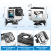 BO&DQQ Protective Waterproof Case Compatible for Go Pro Hero 13 12 11 10 9 Black, 60M/196FT Underwater Diving Housing Shell Accessories Kit view 2