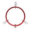 90mm Guiding Scope for Telescopes, 6 Hole Design, M6 and 1/4 Inch Screws, Aluminum Alloy, Red, Supports 70 90mm Aperture Telescopes view 2