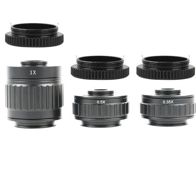 1pc 0.3X 0.35X 0.4X 0.5X 1X C-Mount Lens Adapter for Simul Focal Trinocular Stereo Microscope 38MM Interface Microscopio Camera(0.3X-C-Mount)