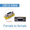 DB9/DB15 Changer Adapter RS232 Com D-Sub To VGA Connector 9 15pin 1Pcs(DB15 Female Female) view 2