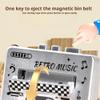 Retro Mini Tape Recorder Keychain, Retro Cassette Player, Recordable Mini Cassette Tape Player Keychain with Music Microcassette Player, Portable Keychain Gifts view 3