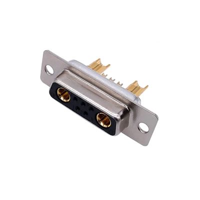 7W2 High Current Connector D-SUB Adapter 5+2 Jack Machined Pin Full Gold Flash Wire 20A 30A 40A 1Pcs(30A Male)