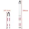2 Pack Telescopic Bipod GPS Rover Rod Bipod for RTK GNSS Total Station, Mini Prism Pole Bipod Monopods Surveying (Red & White) view 2