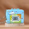Retro Mini Tape Recorder Keychain, Retro Cassette Player, Recordable Mini Cassette Tape Player Keychain with Music Microcassette Player, Portable Keychain Gifts view 1